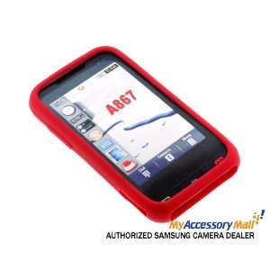 A867 Eternity Silicone Case (Red) for Samsung SGH a867 Eternity + Free 