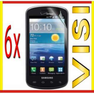 6x Visi CLEAR LCD Screen Protector Skin Cover for Samsung STRATOSPHERE 