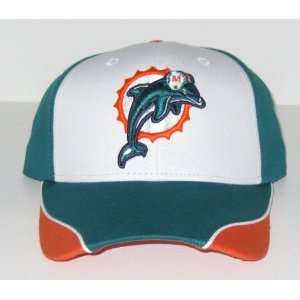  Miami Dolphins NFL Team Apparel Two Tone Wave Hat: Sports 