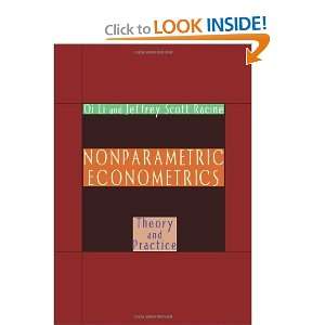  Nonparametric Econometrics Theory and Practice [Hardcover 
