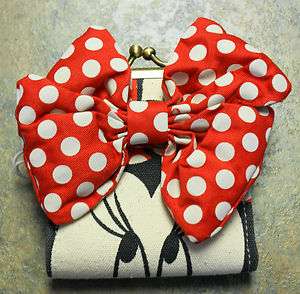 NWT Disney Store Canvas MINNIE MOUSE Wallet by Loungefly  