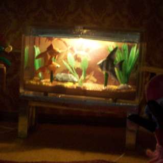 VINTAGE 1970s LUNDBY AQUARIUM FISH TANK LIGHTS UP!!  