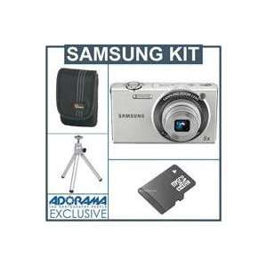  Samsung SH100 Wi Fi Digital Camera Kit   Silver   with 4GB 