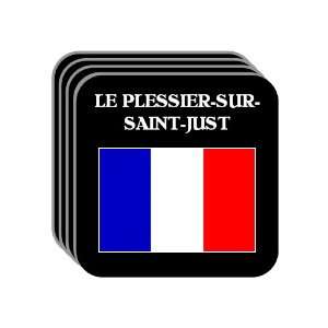 France   LE PLESSIER SUR SAINT JUST Set of 4 Mini Mousepad Coasters