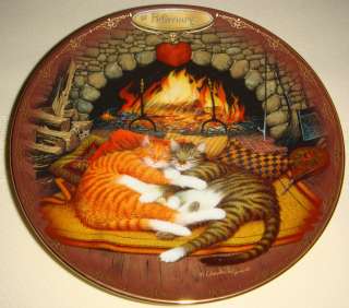 gorgeous feline collector plate made by the BRADFORD EXCHANGE