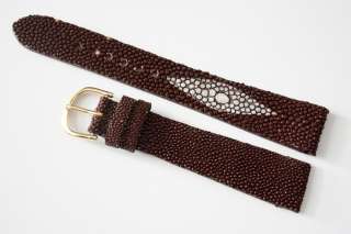 18MM Genuine Stingray Skin Leather Watch Band CW549 Premium Strap 