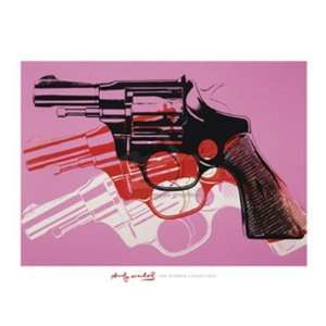 Gun, c. 1981 82 Finest LAMINATED Print Andy Warhol 40x30  