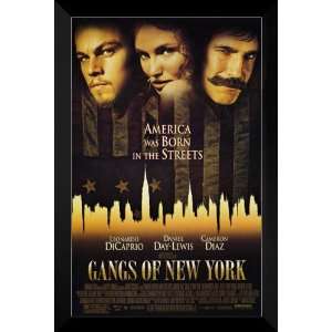  Gangs of New York FRAMED 27x40 Movie Poster