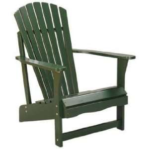  Green Poplar Wood Adirondack Chair: Patio, Lawn & Garden