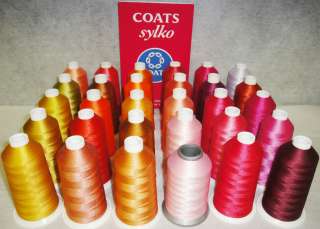 40 Sylko Trilobal Polyester Embroidery Thread 5500yds  
