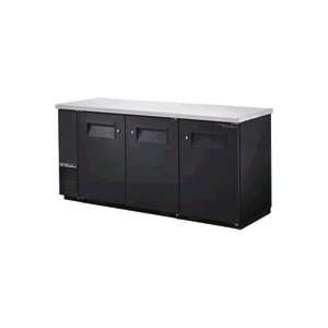  TBB 24 72FR 73 Food Rated Back Bar Cooler with 3 Solid Doors   24 