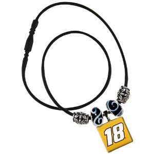  NASCAR Kyle Busch Life Tiles Necklace with Beads: Sports 