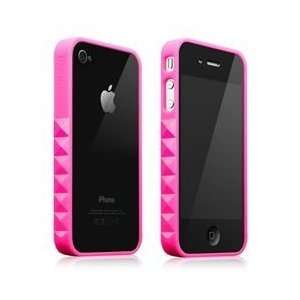   Polymer Jelly Ring / Bumper Case for iPhone 4 (Pink) Electronics