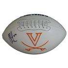 Sports Memorabilia Chris Long Autographed Football   Virginia Logo