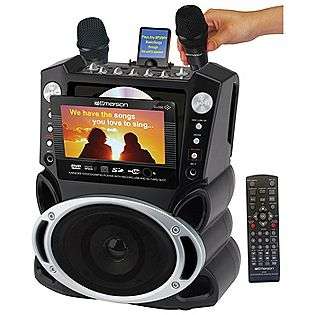 Portable DVD/CD+G/MP3+G Karaoke System w/ 7 TFT Color Screen, Record 
