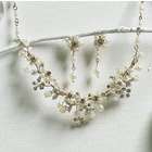 Image Bridal Love Garden Bridal Jewelry Set in Ivory and Gold