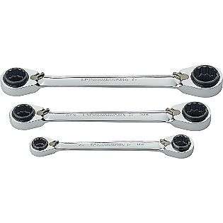 pc. Inch Quad Box Reversible Ratcheting Wrench Set  GearWrench Tools 
