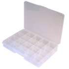   Resistant Storage Box with 20 Compartment Craft Clear Organizer Tray