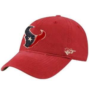  Reebok Houston Texans Red Distressed Slouch Hat Sports 