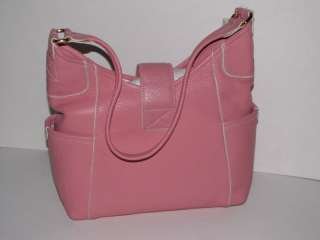 NEW Ladies FOSSIL Pink Leather Madison Hobo Handbag  