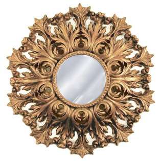 Hickory Manor House Kovin Rococo Mirror Antique Gold 