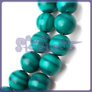 Green Malachite Round Gemstone Loose Bead 6mm 15.5 Inch  