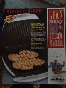 BRAND NEW GEORGE FOREMAN WHITE SUPER CHAMP GRILL EXTRA LARGE FAMILY 