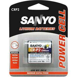 Sanyo Batteries CRP2 Photo Lithium Battery Retail Pack   Single at 