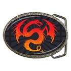 Carsons Collectibles Belt Buckle of Tribal Fire Dragon (Harley 