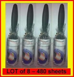 LOT 8 Lint Rollers Pet Hair Remover Professional Strength 480 sheets 