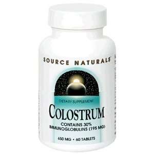  Source Naturals Colostrum 650mg, 60 Tablets Health 