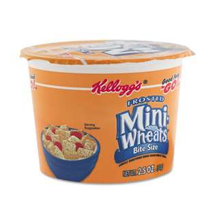 KELLOGGS 42799 Breakfast Cereal, Frosted Mini Wheats, Single Serve, 6 