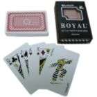   Poker One Red Deck  Royal 100% Plastic Playing Cards /Star Pattern