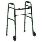 Duro Med Industries Two Button Release Aluminum Folding Walkers w/ Non 