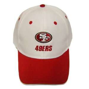  NFL SAN FRANCISCO 49ERS WHITE VELCRO COTTON HAT CAP 