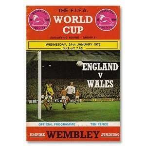  England vs Wales World Cup Qualifier at Wembley Program 