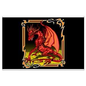  Large Poster Red Dragon Tapestry: Everything Else