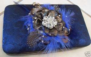 Gorgeous New Hananel Feathers collection Flat Wallet   *6 color 