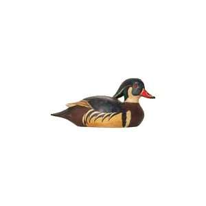  Carved Wooden Wood Duck Decoy: Home & Kitchen