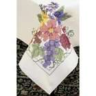   Needlecrafts Stamped Cross Stitch, Flowers And Berries Table Cloth