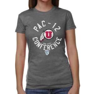  NCAA Utah Utes Ladies Conference Stamp Tri Blend T Shirt 