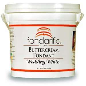 Fondarific Buttercream Wedding White Fondant, 5 Pounds