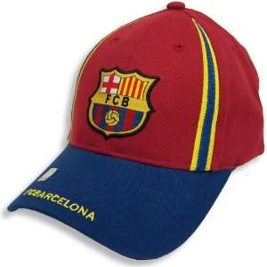  FC BARCELONA SOCCER OFFICIAL LOGO ADJUSTABLE HAT CAP 