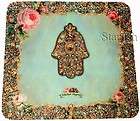 Michal Negrin Victorian Style Hamsa 4 Placemats Coasters Set