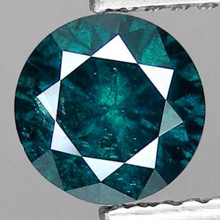 70cts,5.5mm Round Fancy Blue Natural Loose Diamond  