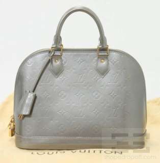 Louis Vuitton Gris Art Deco Monogram Vernis Alma PM Handbag  