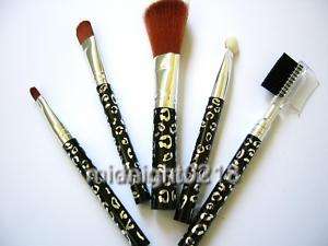 set of 5pcs black high quality makeup brush  