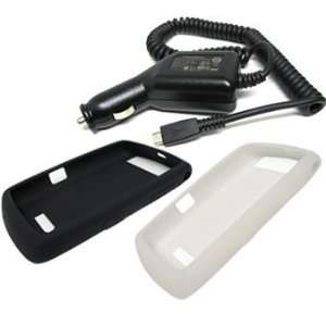   Cover Case with Car Charger for Blackberry 9530 9500 Storm Thunder