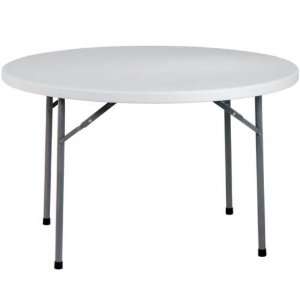   Products 4 ft. Round Multi Purpose Folding Table  