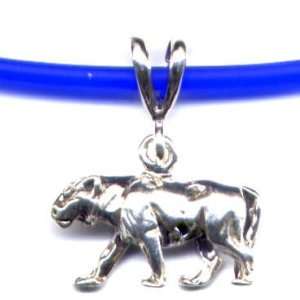   : 18 Blue Panther Necklace Sterling Silver Jewelry: Kitchen & Dining